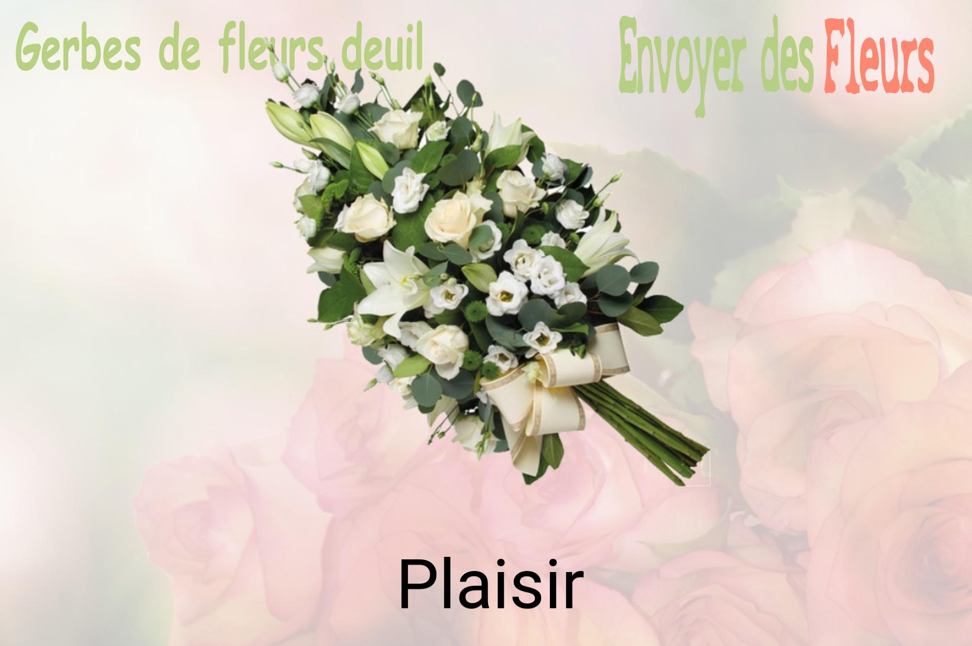Gerbe de fleurs de deuil livrée à Plaisir